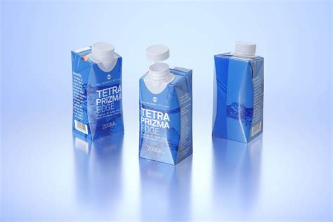 Tetra Pack Prisma EDGE 200ml with DreamCap Premium carton packaging 3D model pak / WA Design Studio