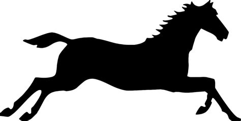 Galloping Horse Silhouette - Openclipart