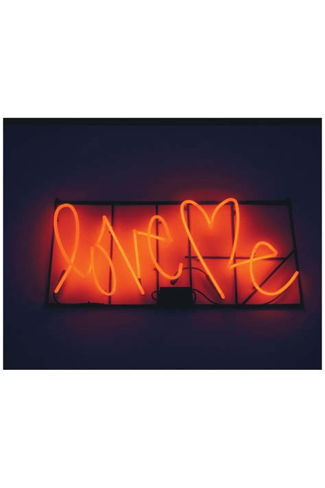 LOVE ME LED POSTER – PosterFi