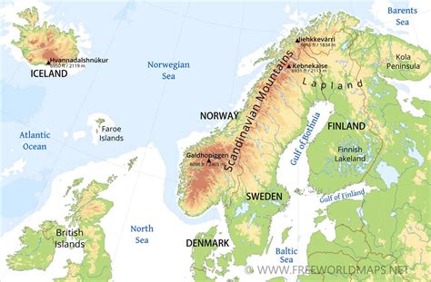 Scandinavian Peninsula On World Map