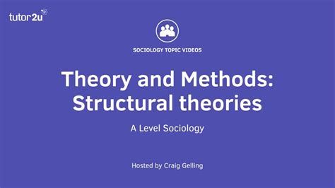 Sociological Theory: Structural Theories (Sociology Theory & Methods ...