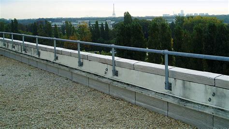 Rooftop Parapet Safety Railing- Flexible Lifeline Systems