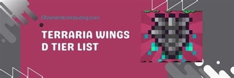 Terraria Wings Tier List (April 2023) Best Wings Ranked