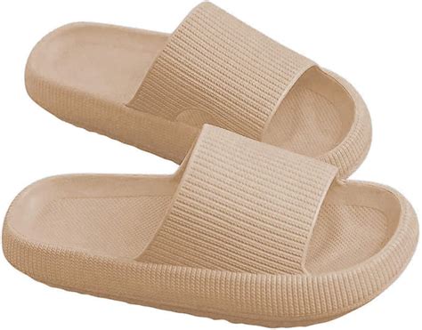 KRIOE 2021 Pillow Slides Slippers,EVA Massage Foam Bathroom Slippers, Super Soft Home Slippers ...