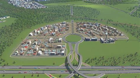 Industrial zone layout... it surprisingly works well : CitiesSkylines ...