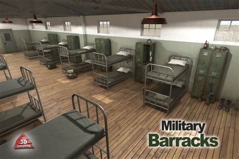 Military Barracks | 3D Interior | Unity Asset Store