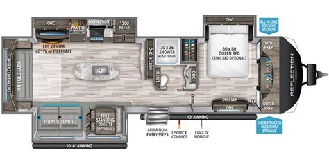 2022 Grand Design Reflection Specs & Floorplans