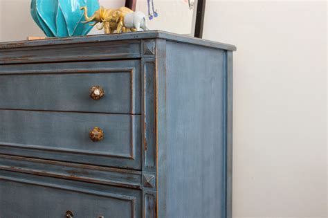 Poppyseed Creative Living: Deep Blue Tall-boy Dresser