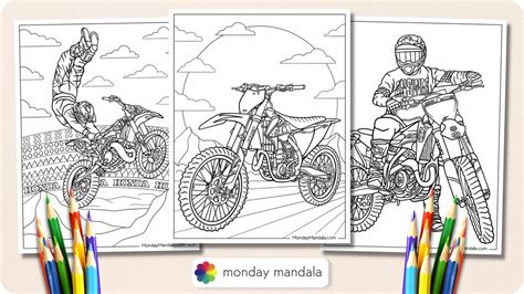 20 Dirt Bike Coloring Pages (Free PDF Printables)