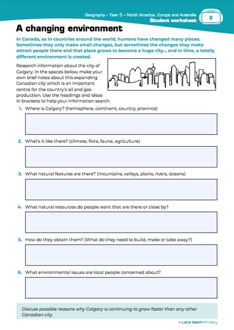 Year 5 Geography - Let's teach! Primary