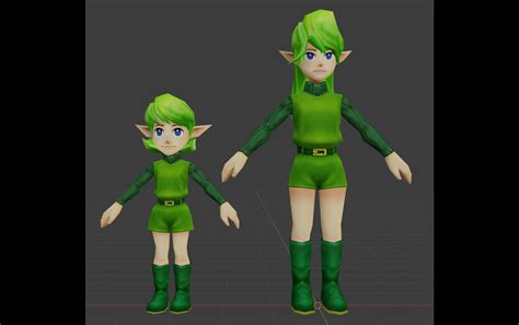 [OoT] 3ds Saria adult form : r/ZeldaModding