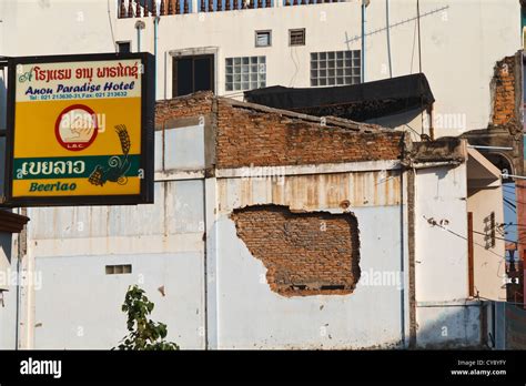 Typical Architecture in Vientiane, Laos Stock Photo - Alamy