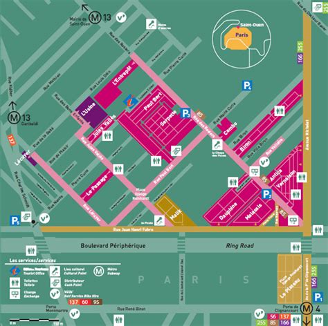 Location and Layout of the market – Paris Flea Market