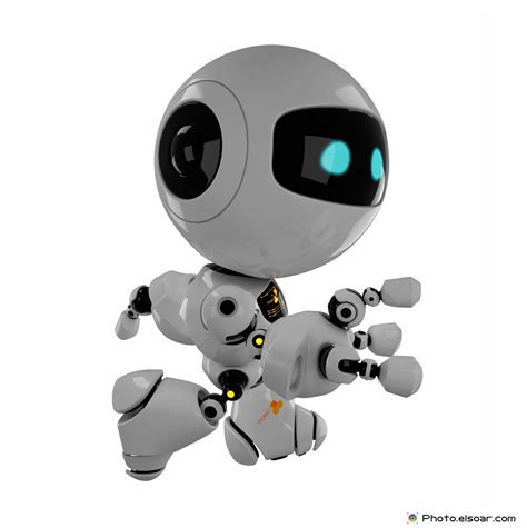 Cute running robot on white background | Robot cute, Robot, Character design