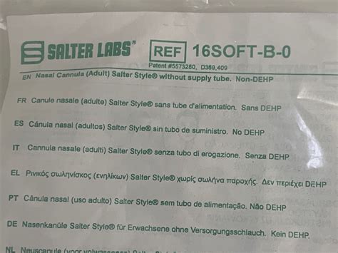 Salter Labs 50' Oxygen Tubing 2050G-50 with Oxygen Cannula 16SOFT-B-0 – MBR Medicals