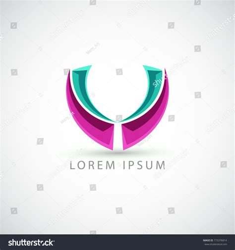 Business Logo Semicircle Vector Sign Stock Vector (Royalty Free ...