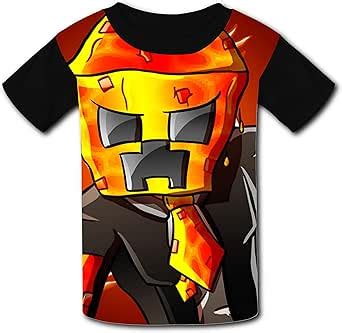 Fire Preston-playz Children Graphic Short Sleeve T-shirts Crew Neck for ...