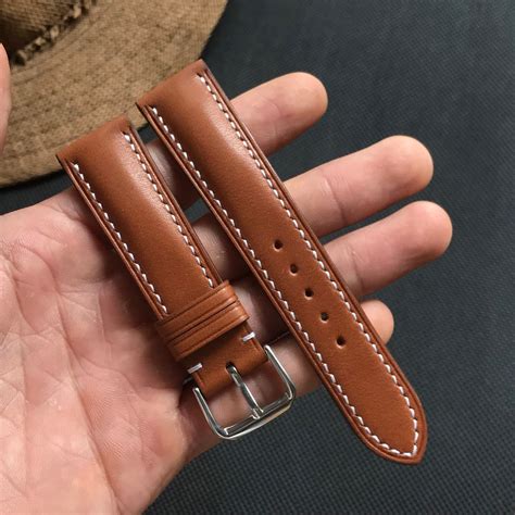 Handmade Custom Watch Straps Brown Barenia Leather Watch | Etsy