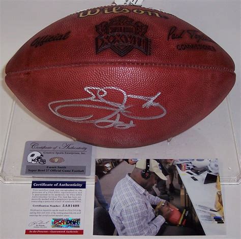 √ Emmitt Smith Autograph Signing