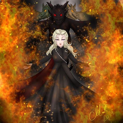 [SPOILERS] The Mother of Dragons fan art : r/gameofthrones