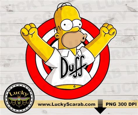 Homer Digital Download Duff Beer Digital Download Designs - Etsy