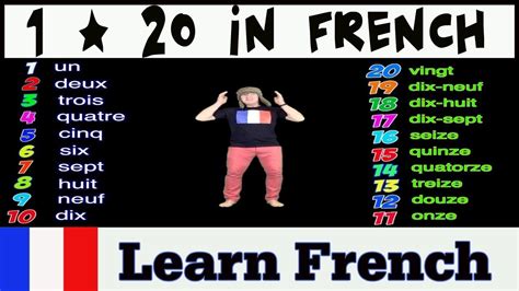 French Numbers 1- 20 | Learning French with Jingle Jeff | Big Numbers i... | Learn french ...