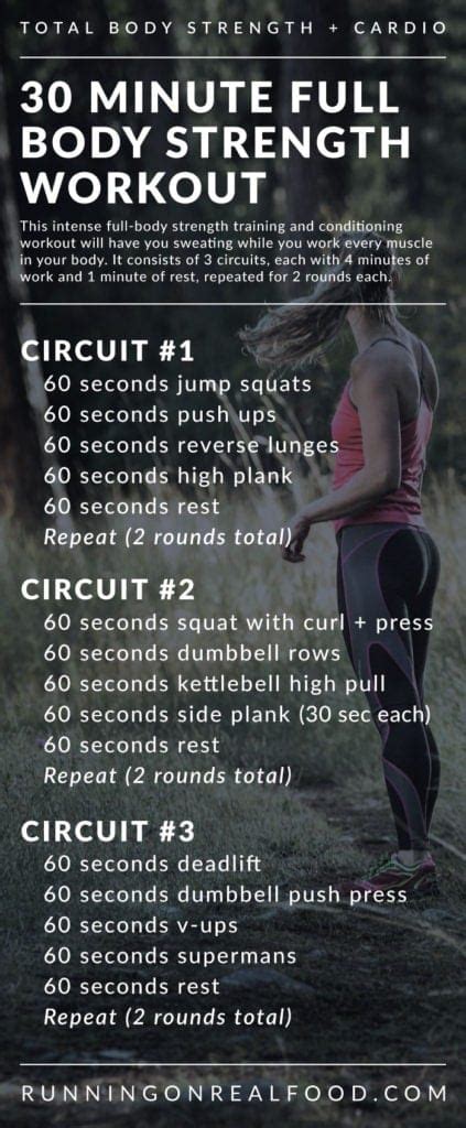 30 Minute Full-Body Strength Training Workout for the Gym