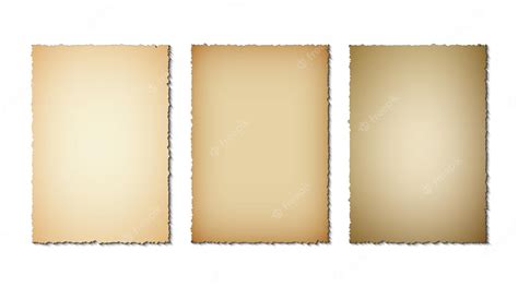 Premium Vector | Set of old paper torn edges Grunge texture of old ...