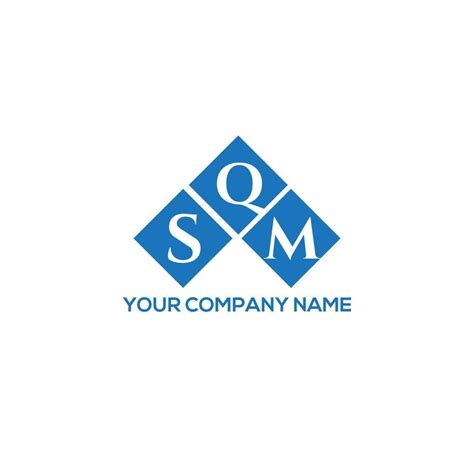 SQM letter logo design on white background. SQM creative initials ...