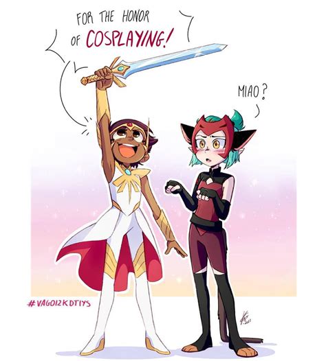 Crossover spotted over at the owl house : PrincessesOfPower