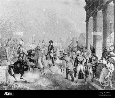 Napoleon enters Berlin, 1806 Stock Photo - Alamy