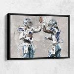 Dak Prescott CeeDee Lamb Poster, Dallas Cowboys - PrintingOoze.com