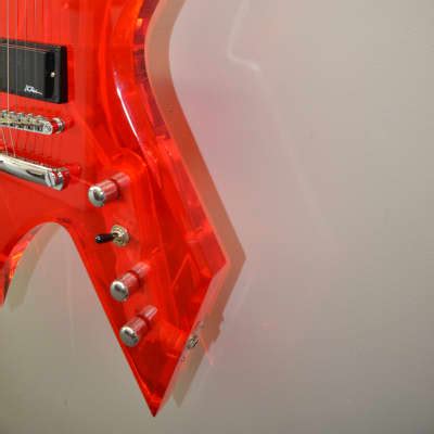 BC Rich Warlock Acrylic 1999 Red | Reverb