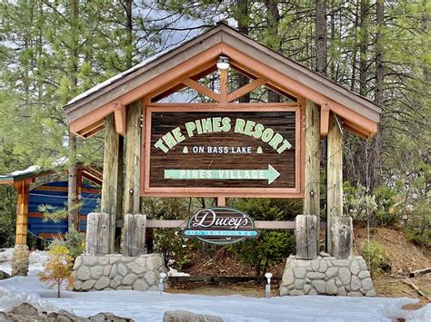 Bass Lake in Winter + The Pines Resort at Bass Lake Chalets