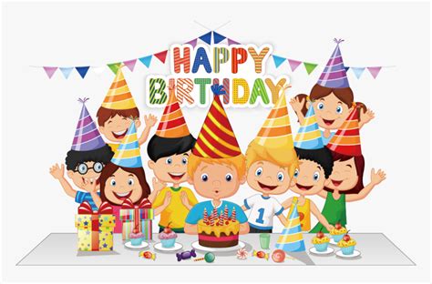 Transparent Happy Family Clipart - Birthday Celebration Clip Art, HD Png Download , Transparent ...