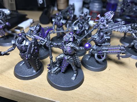 Necrons. Keep it simple, or add more purple? : minipainting