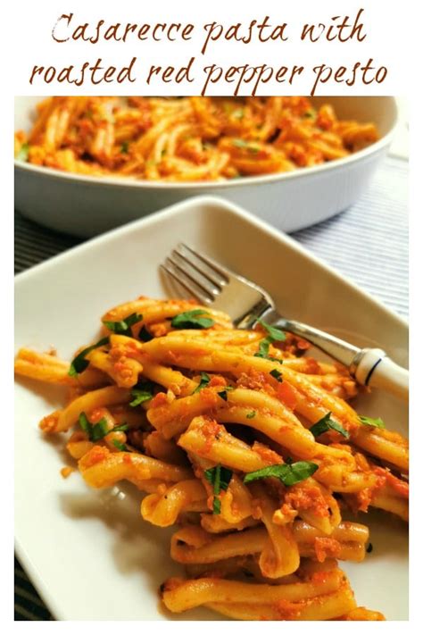 Roasted Red Pepper Pesto with Casarecce Pasta – The Pasta Project