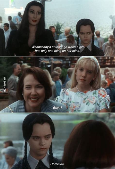 Wednesday Addams | Addams family values, Addams family, Movie quotes