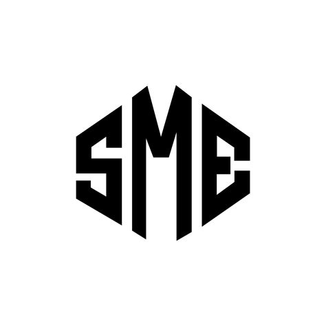 SME letter logo design with polygon shape. SME polygon and cube shape ...