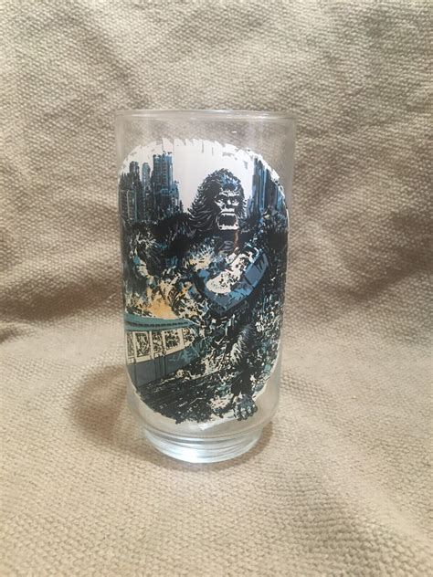 King Kong 1976 Burger King Coca Cola NYC Subway Glass Vintage | #4586728356