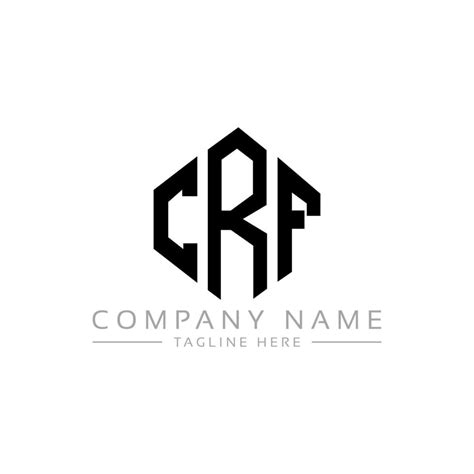 CRF letter logo design with polygon shape. CRF polygon and cube shape ...