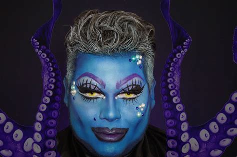 little mermaid´s Ursula makeup inspired