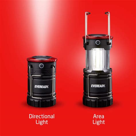 Eveready 360 LED Camping Lantern, IPX4 Water Resistant, Super Bright, 100 Hour Run-time, Battery ...