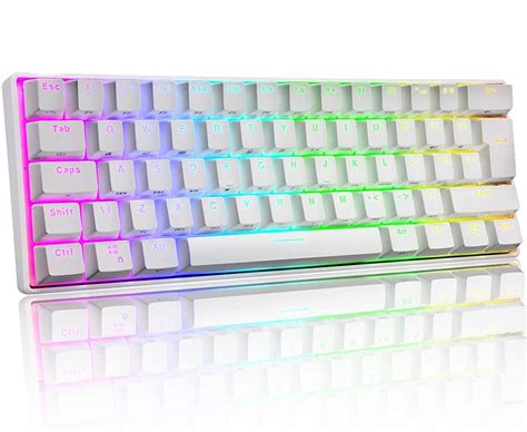 FEKER Mechanical Gaming Keyboard Brown Switches Keyboard RGB 61 Keys Anti-ghosting NKRO with 16 ...