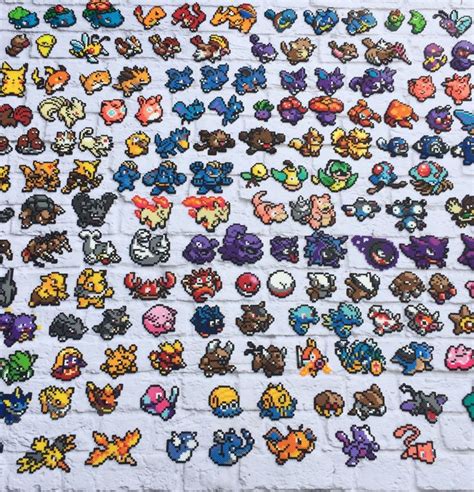 Complete Set of 151 Original Pokemon Sprites or Ornaments | Original ...