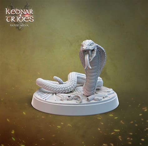 Kednar Tribes Giant Poisonous Snake Dnd 5E Miniature 3D Resin Print - Etsy