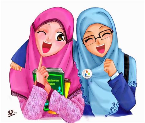 19 Kartun Muslimah Lucu - Anak Cemerlang