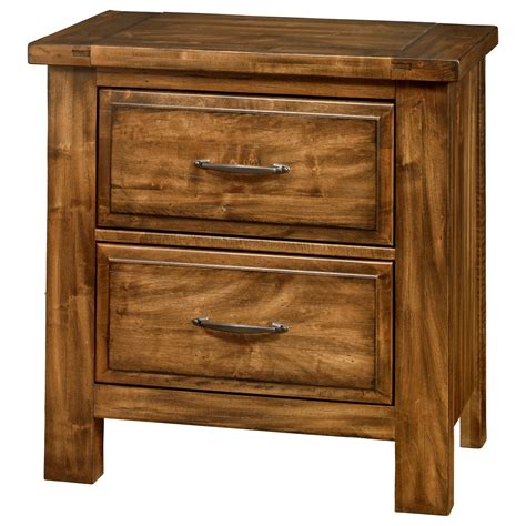 Artisan & Post Maple Road Solid Wood Maple Night Stand - 2 Drawers | Zak's Home | Nightstands