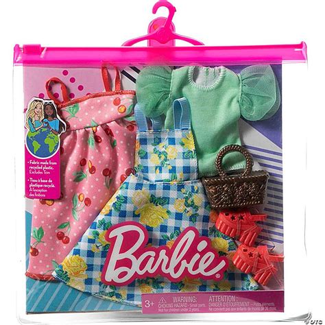 Barbie Clothes, Fashion 2-Pack For Barbie Dolls, Picnic-Themed Outfits ...