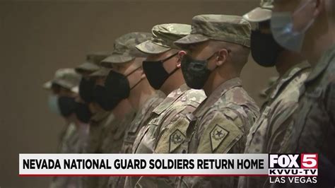 Nevada National Guard soldiers welcomed home in Las Vegas event - YouTube